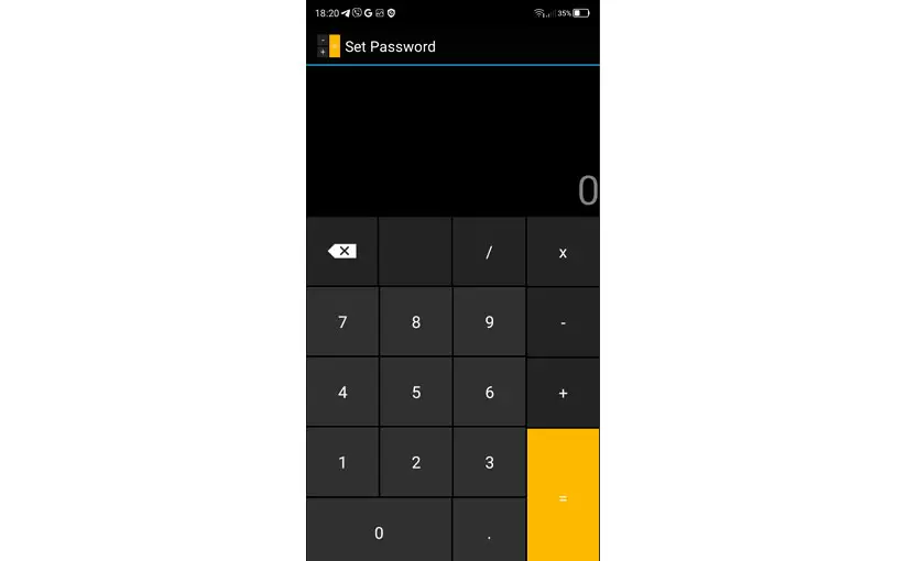 Smart Hide Calculator пароль для приложения