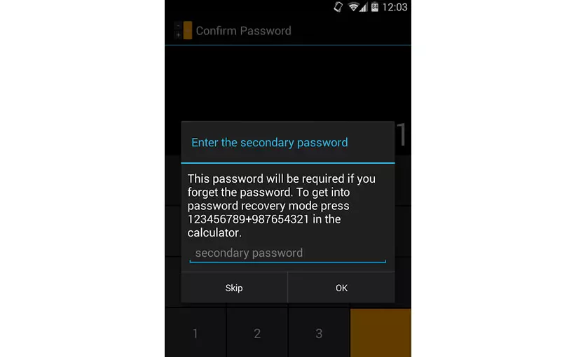 Smart Hide Calculator пароль для приложения
