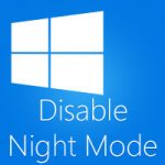 Как отключить ночной свет в Microsoft Windows 10