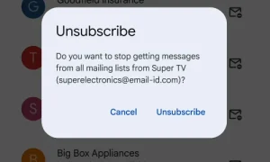 Новая вкладка Gmail предназначена для отказа от подписки на письма