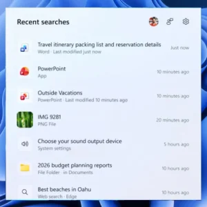 Microsoft тестирует Windows Search без рекламы и ненужного контента