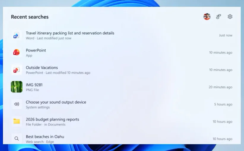 Microsoft Windows Search