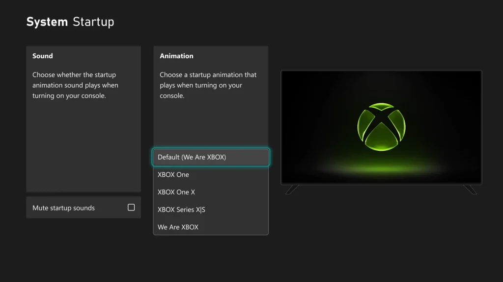 Xbox startup animation